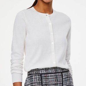 Loft Crew Neck Cardigan